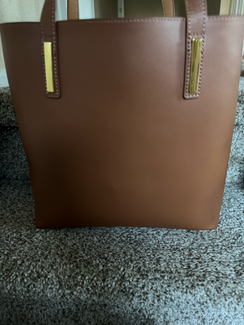 Leather Tote Handbag with RFID Blocking Technology - New!